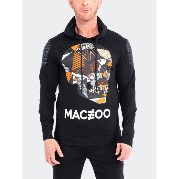 Maceoo's Sweater Skull Black $158 Fine Italian Fabric - Picture 1 of 12